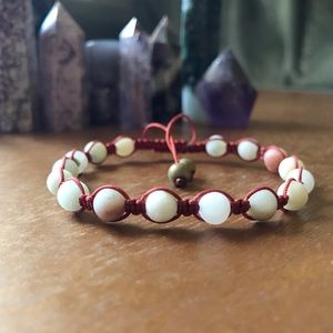 Handmade} Amazonite w/ Hematite Accent Bracelet